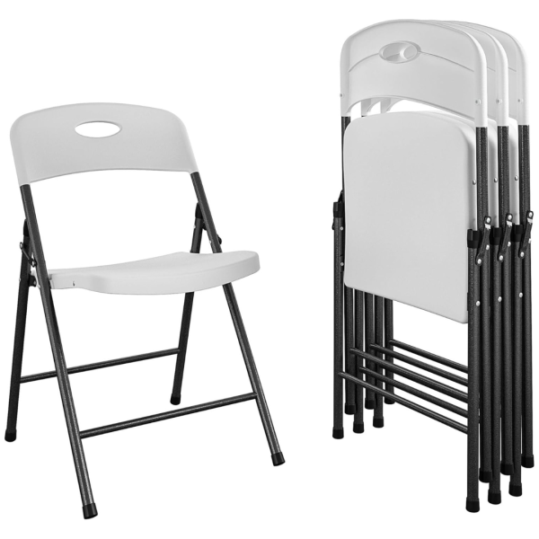 COSCO Solid Resin Folding Chair, 4-Pack For Discount