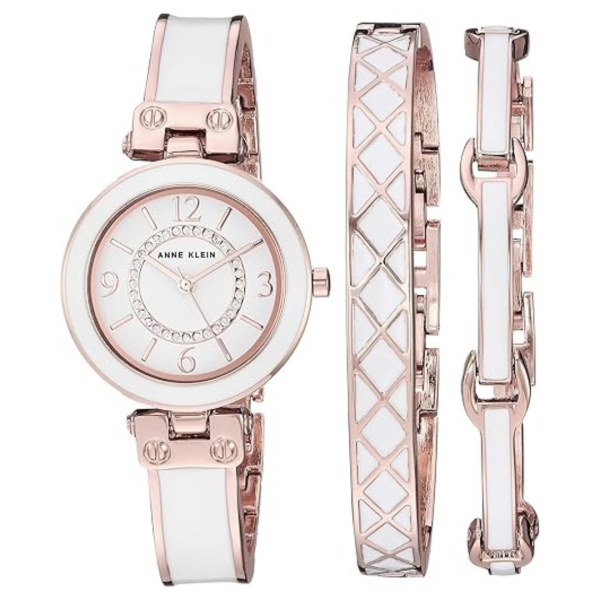 Anne Klein Women s Swarovski Bangle Watch And Bracelet Set Sale