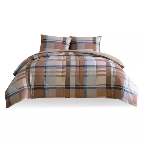 Hallmart Collectibles Harper Plaid 3-Pc. Comforter Sets Fashion