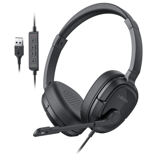 Super Lightweight USB Headset With Noise Cancelling Mic Supply