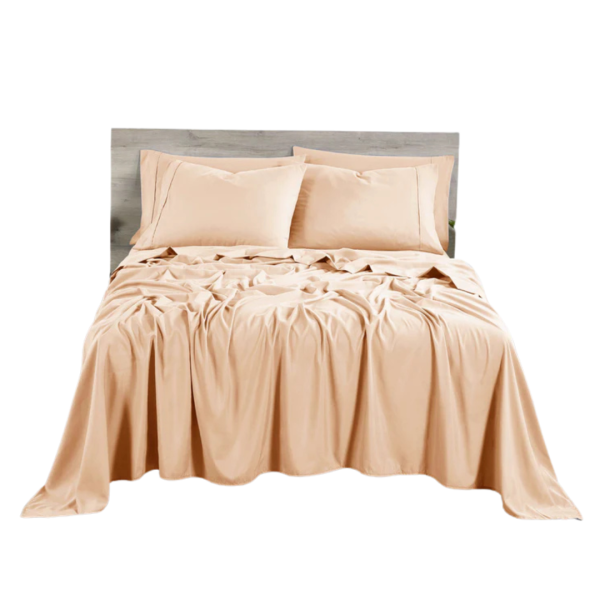 6-Piece Bibb Home Twin Bamboo 2000 Count Sheet Set With Sure Grip on Sale