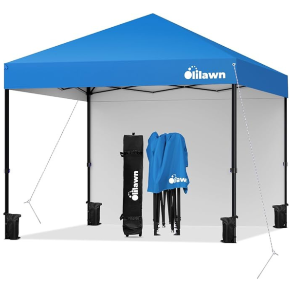 10x10ft Pop Up Canopy Tent With Sidewalls And Roller Bag For Cheap