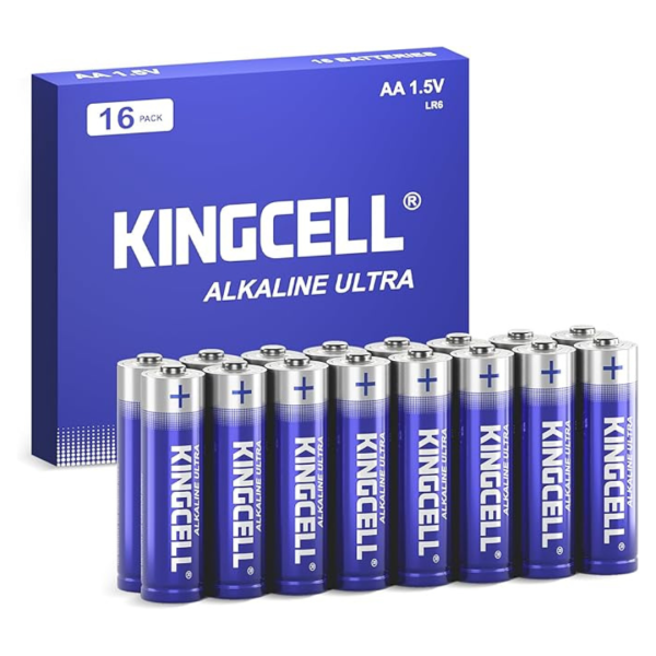 16-Pack Kingcell High-Performance Alkaline AA Batteries Discount