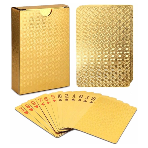 EAY Gold Foil Plastic Playing Cards Deck For Discount