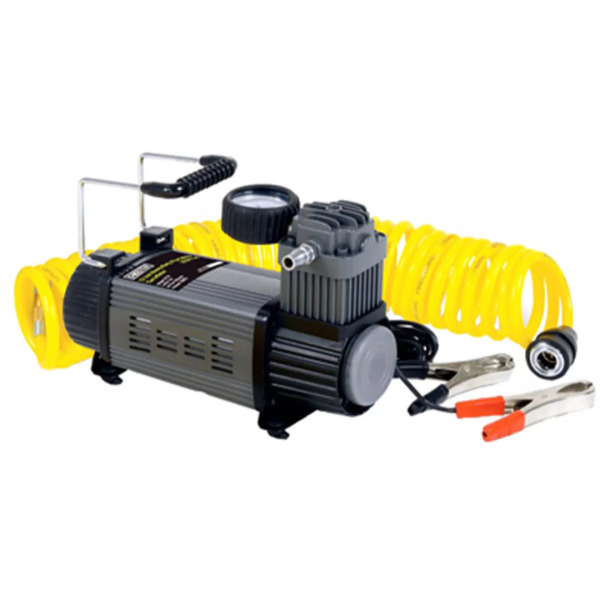 Master Mechanic 12 Volt Portable Tire Inflator With 120 Maximum PSI and Bag Fashion