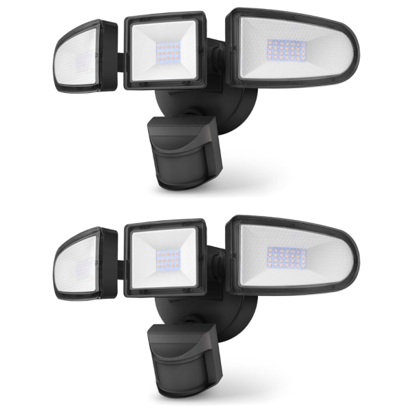 2-Pack IP65 Waterproof LED Motion Sensor Security Lights Supply