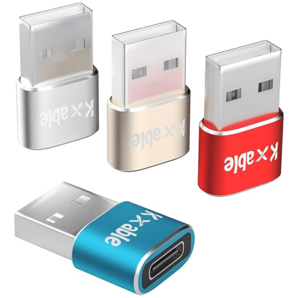 4-Pack USB-C Female To USB-A Male Adapter Online Sale