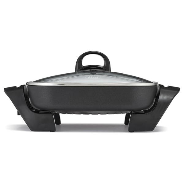 Bella Electric Skillet And Frying Pan With Glass Lid Online Sale