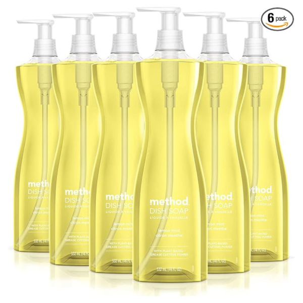 6-Pack Method Biodegradable Formula Gel Dish Soap, 18 Fl Oz Online Hot Sale