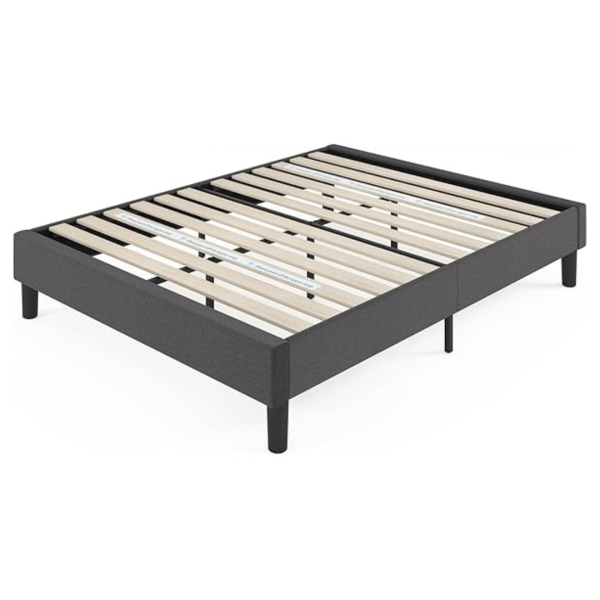 Zinus Curtis Upholstered Platform Bed Frame W  Wood Slat Support (Queen) Supply