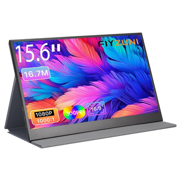Flyzuni 15.6  Portable 1080p FHD IPS Monitor With Smart Cover For Sale