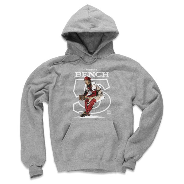 Johnny Bench Outline W WHT For Discount