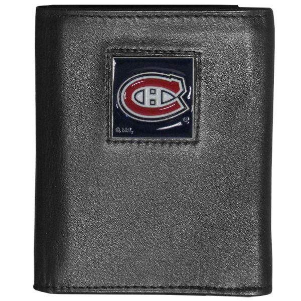 Montreal Canadiens® Leather Trifold Wallet Supply - Image 2