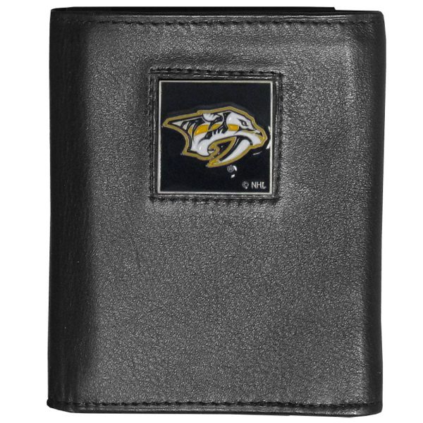Nashville Predators® Leather Trifold Wallet For Cheap - Image 3