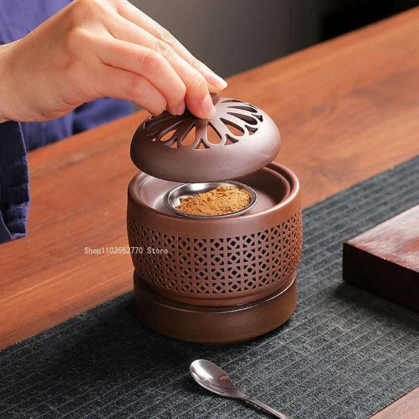 Ceramic Electric Incense Burner Home Indoor Timing Temperature Control Incense Burner Point seal Incense Powder Heating Tools Online Hot Sale - Image 5