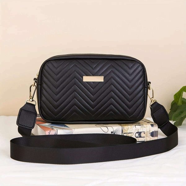 Minimalist Mini Fashionable Quilted Crossbody Bag Wallet, Trendy PU Shoulder Bag, WOMEN S Casual Handbag and Mobile Phone Wallet Supply
